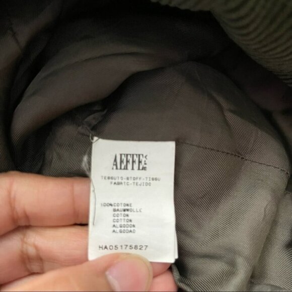 Moschino Cheap and Chic Olive Green Corduroy with Leather Bow Accent Blazer US 8 - Picture 7 of 9